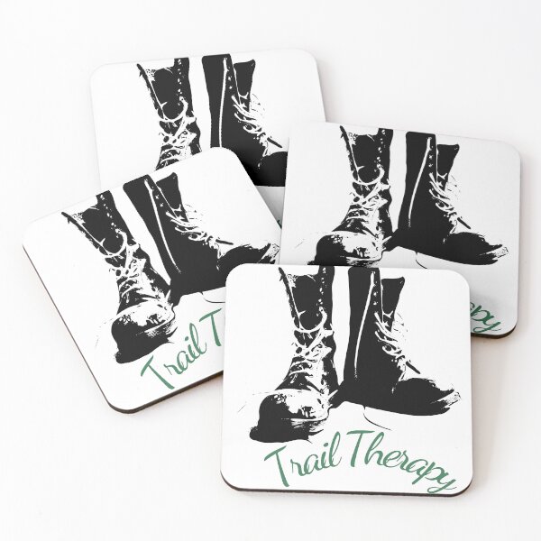 Item preview, Trail Therapy – Hiking Lifestyle Typography designed and sold by J-Nature-Vibes.