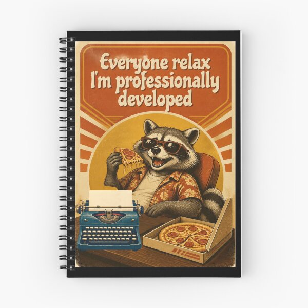 Item preview, Everyone Relax I'm Professionally Developed Funny Retro Raccoon  designed and sold by Brittainspires.