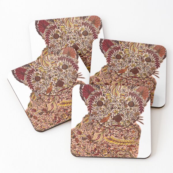 Item preview, Original Hand-Drawn Mosaic Illustration-Botanical Tiger Cub designed and sold by Elybv.