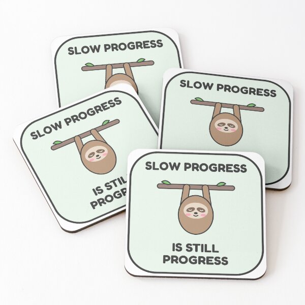 Item preview, Slow Progress Is Still Progress - Cute Sloth designed and sold by MOSHOP12.