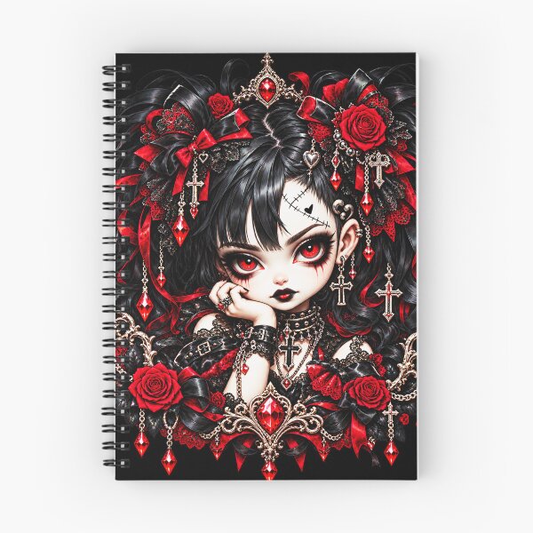 Item preview, Lilith The Stitched Heart Doll – Creepy Cute Gothic Porcelain Doll designed and sold by TheInkRaven.