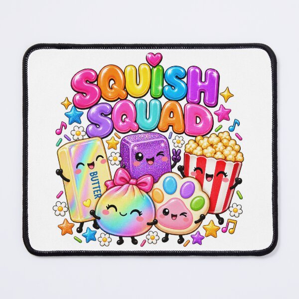 Item preview, Squish Squad Viral Squishies Popcorn Butter Dumpling Needoh Rainbow Kawaii designed and sold by Uniquememorable.