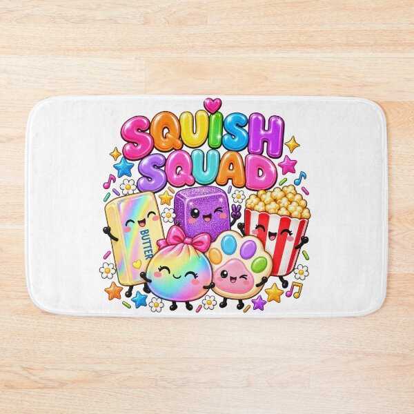 Item preview, Squish Squad Viral Squishies Popcorn Butter Dumpling Needoh Rainbow Kawaii designed and sold by Uniquememorable.