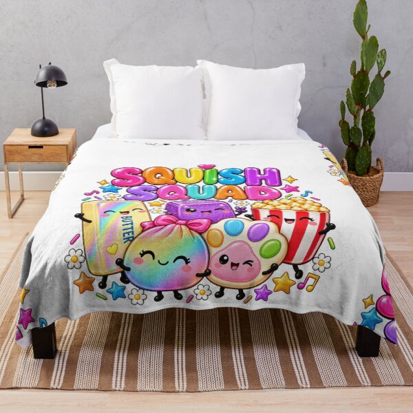 Item preview, Squish Squad Viral Squishies Popcorn Butter Dumpling Needoh Rainbow Kawaii designed and sold by Uniquememorable.