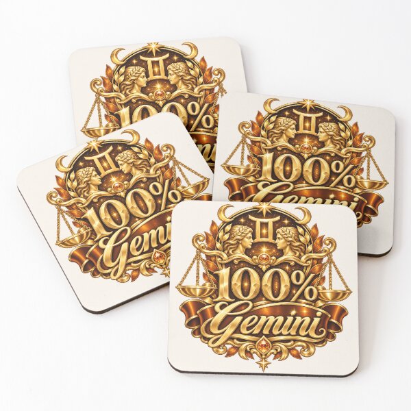 Item preview, 100% Gemini Zodiac Sign Astrology Design designed and sold by MetaModel Editions.