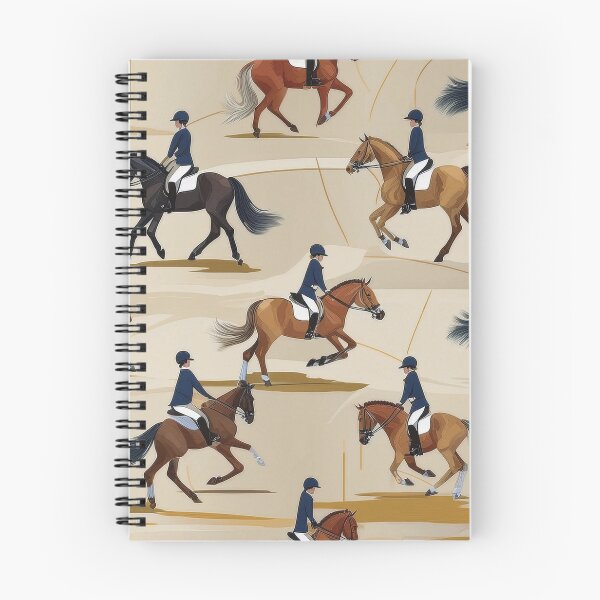 Item preview, Patrón de caballo de caza – Arte ecuestre de chica a caballo designed and sold by TrueWoven Studio.