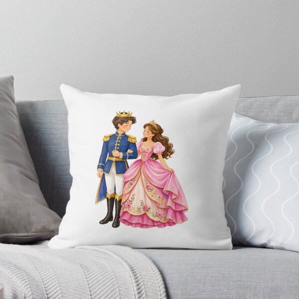 Item preview, Romantic Fairytale Prince and Princess Watercolor designed and sold by Sk1628.