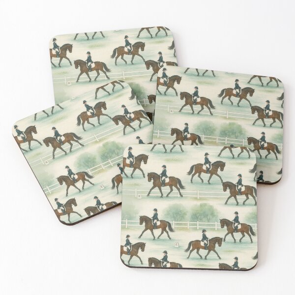 Item preview, Dressage Horse Pattern – In the Dressage Ring designed and sold by TrueWoven Studio.