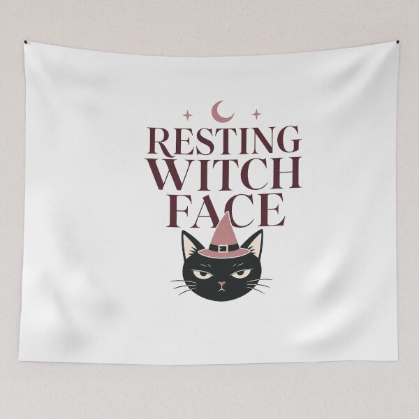 Item preview, Resting Witch Face Cat designed and sold by MOSIDRIP™.