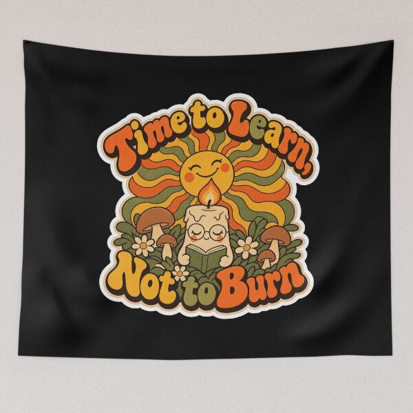 Item preview, Time to Learn, Not to Burn Retro Candle designed and sold by NovaToons.
