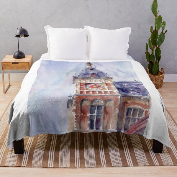 Item preview, Amsterdam Centraal, Clock Tower in Lavender Sky designed and sold by caracatita75.