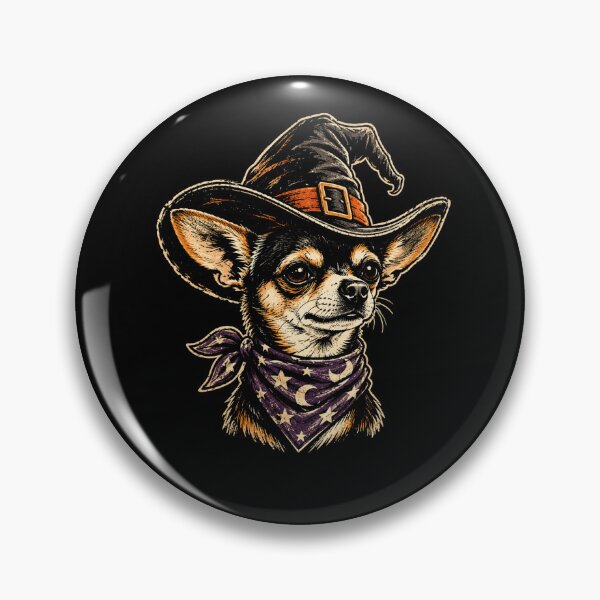 Item preview, Retro Witch Chihuahua Halloween Dog Magical Spooky designed and sold by Moizento.