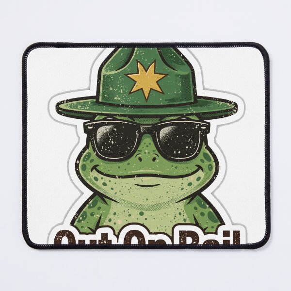 Item preview, Out On Bail Funny Frog Deputy Design designed and sold by Wild Shades.