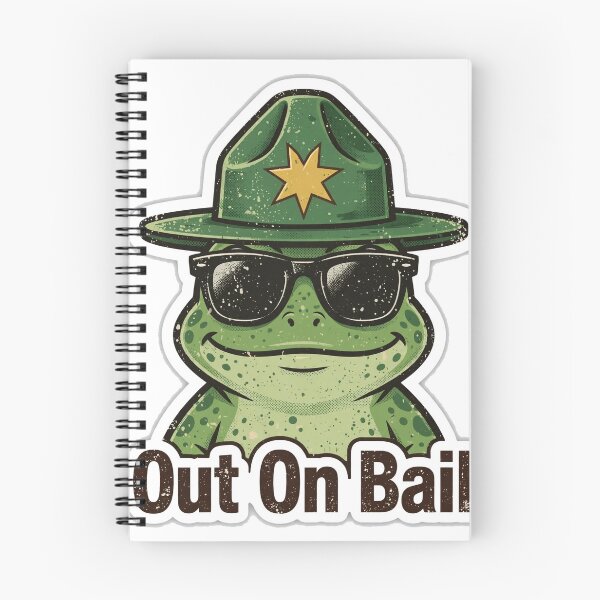 Item preview, Out On Bail Funny Frog Deputy Design designed and sold by Wild Shades.