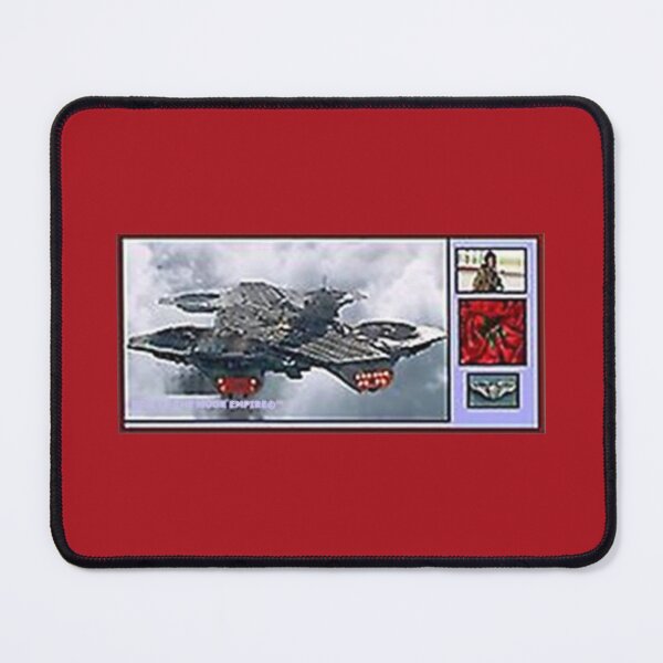 Item preview, Mu’ur (UM) Empire™ al-Benhadiel©™ design, Helicarrier,  red background designed and sold by HardyKnitDesign.