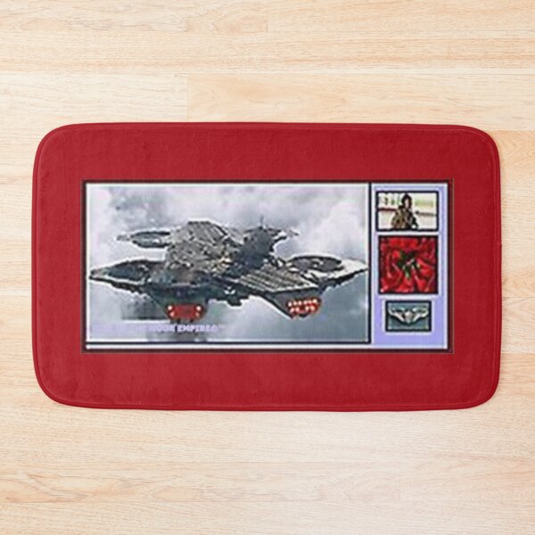Item preview, Mu’ur (UM) Empire™ al-Benhadiel©™ design, Helicarrier,  red background designed and sold by HardyKnitDesign.