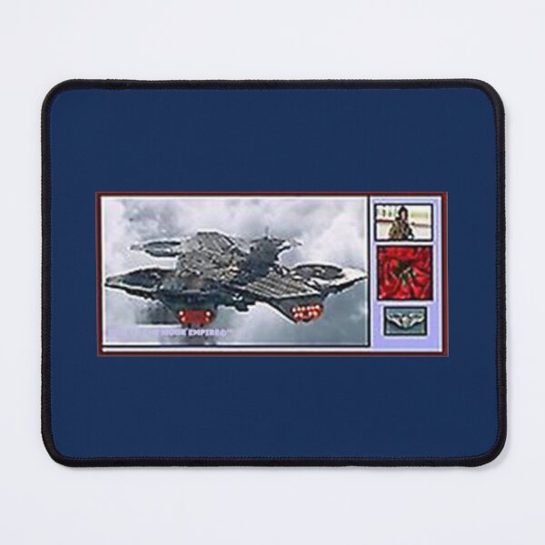 Item preview, Mu’ur (UM) Empire™ al-Benhadiel©™ design, Helicarrier, blue background designed and sold by HardyKnitDesign.
