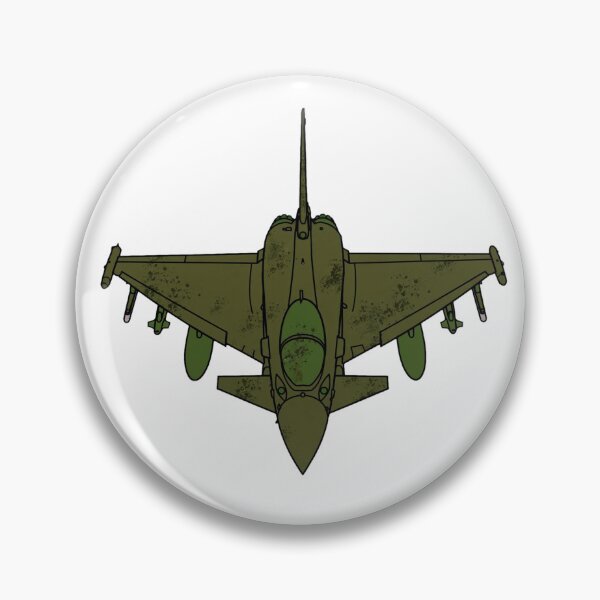 Item preview, European Canard Delta Wing Fighter Jet Top View Olive Camo Pilot Gift designed and sold by IRON WINGS /USAF.