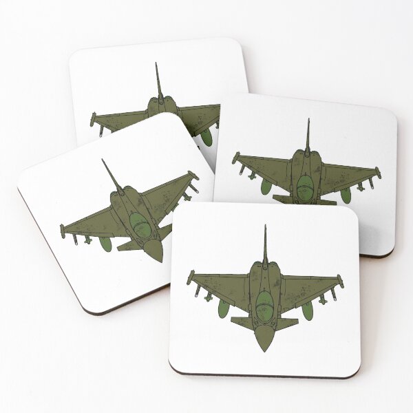 Item preview, European Canard Delta Wing Fighter Jet Top View Olive Camo Pilot Gift designed and sold by IRON WINGS /USAF.