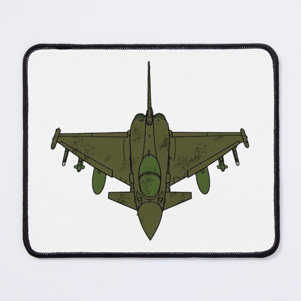 Item preview, European Canard Delta Wing Fighter Jet Top View Olive Camo Pilot Gift designed and sold by IRON WINGS /USAF.