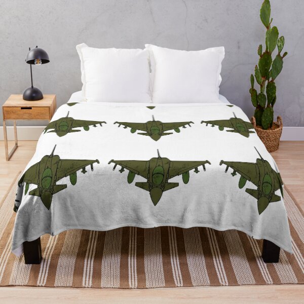 Item preview, European Canard Delta Wing Fighter Jet Top View Olive Camo Pilot Gift designed and sold by IRON WINGS /USAF.