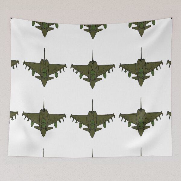 Item preview, European Canard Delta Wing Fighter Jet Top View Olive Camo Pilot Gift designed and sold by IRON WINGS /USAF.