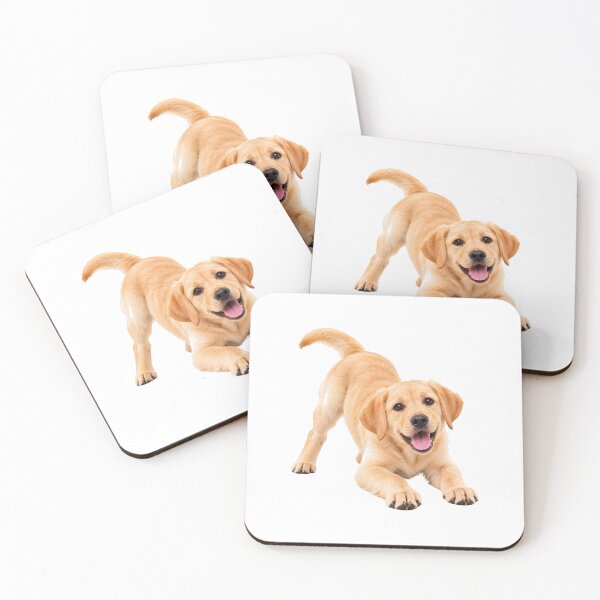 Item preview, Yellow Labrador Retriever Dog Puppy Playing designed and sold by BackgroundND.