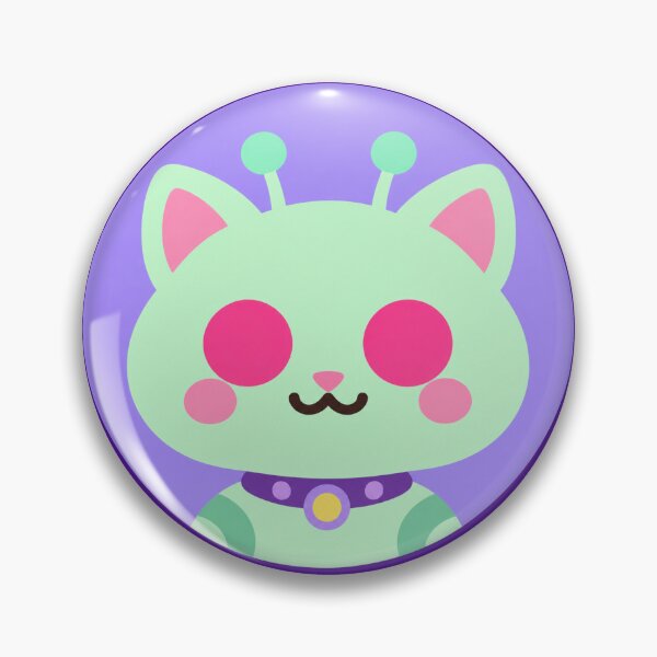 Item preview, Minty Slime Alien Cat designed and sold by cozyghosty.