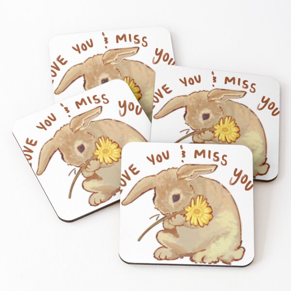 Item preview, Love you & Miss you Bunny designed and sold by Sleepy Experiment.