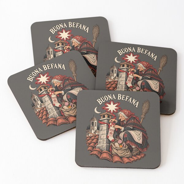 Item preview, La Befana Italian Folklore Victorian Rooftop Engraving designed and sold by AmiGraph.