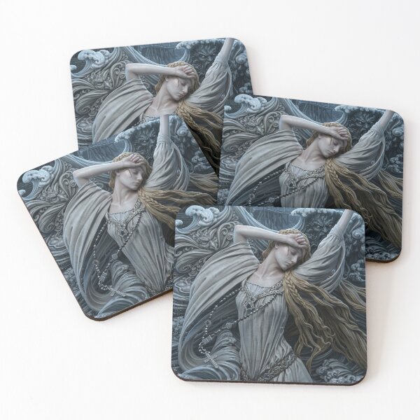 Aperçu de l'œuvre Arthur Rackham (1867–1939). Détail du livre « Ondine », publié en 1909. Rendu 3D. créée et vendue par Vintage Designs +.