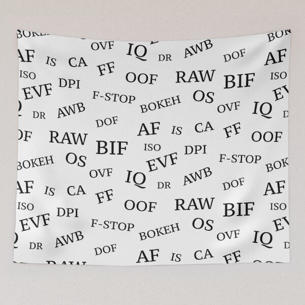 Item preview, Photography abbreviations and words designed and sold by estudio3e.