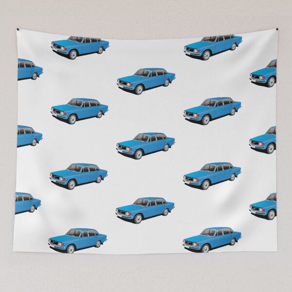 Item preview, 140 Series - Classic Swedish Blue Car designed and sold by knappidesign.