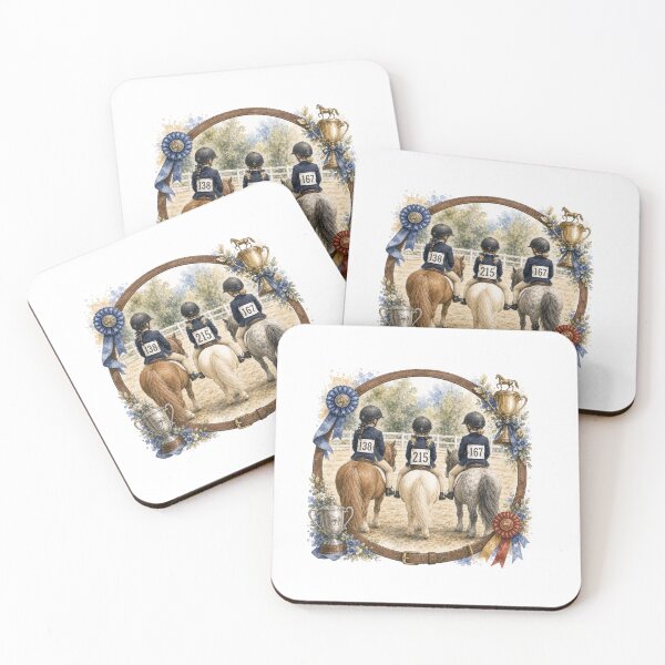 Item preview, Horse Show Riders – Pony Show Equestrian Art designed and sold by TrueWoven Studio.