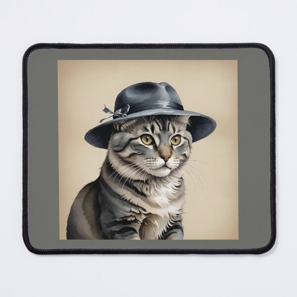 Item preview, The Distinguished Cat in the Black Hat designed and sold by tambanow.