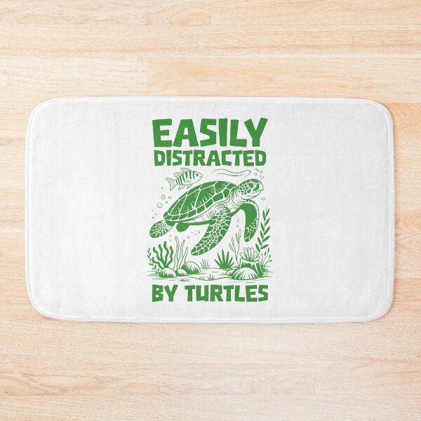Item preview, Easily Distracted By Turtles - Cute Ocean Sea Life & Turtle Art designed and sold by Dmetalx Art Apparel.