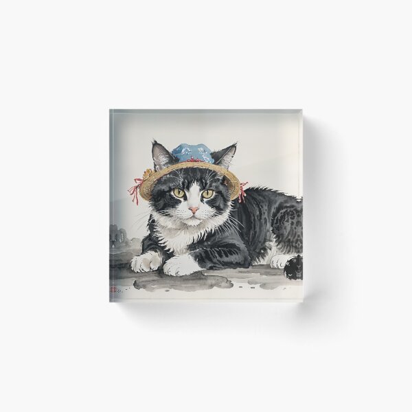 Item preview, The Cat in the Little Blue Hat designed and sold by tambanow.
