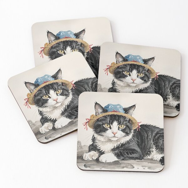 Item preview, The Cat in the Little Blue Hat designed and sold by tambanow.