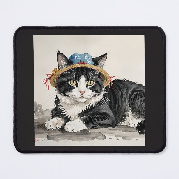 Item preview, The Cat in the Little Blue Hat designed and sold by tambanow.