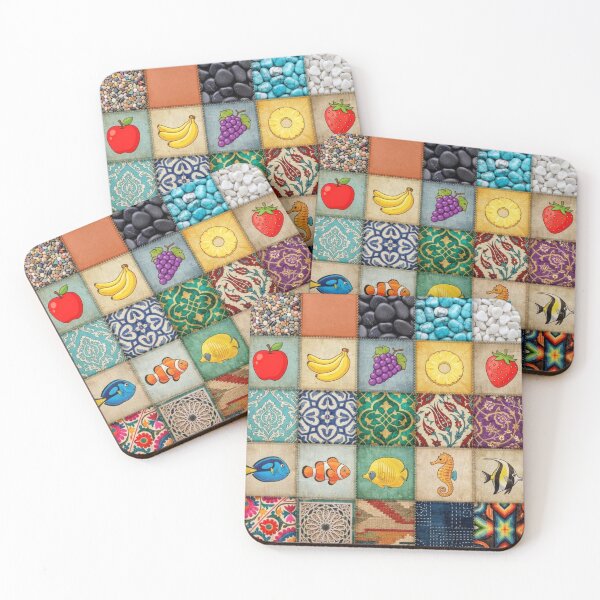 Item preview, Mosaico de retazos mixtos y coloridos designed and sold by AfresStudio.