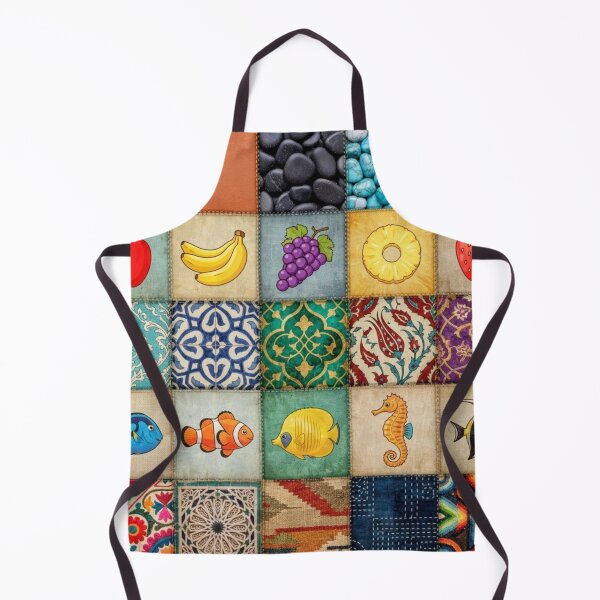 Aperçu de l'œuvre mosaïque patchwork colorée et variée créée et vendue par AfresStudio.