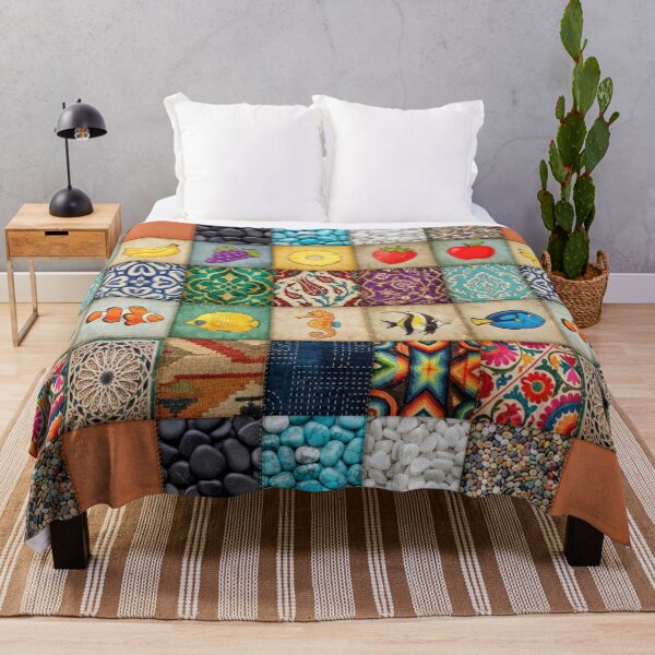 Artikelvorschau, Buntes, gemischtes Patchwork-Mosaik entworfen und verkauft von AfresStudio.