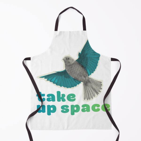Item preview, Take Up Space Halftone Teal Bird designed and sold by Fani*.