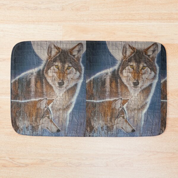 Item preview, Canadian nature quilt #3 wolf designed and sold by painttime.