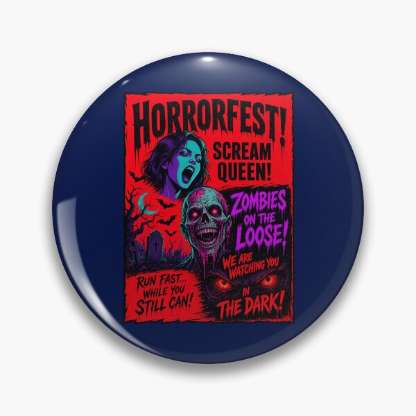 Item preview, Horrorfest Scream Queen Pulp Comic Book Horror Poster designed and sold by digoweasley.
