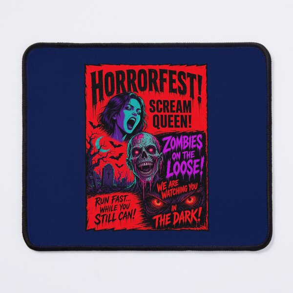 Item preview, Horrorfest Scream Queen Pulp Comic Book Horror Poster designed and sold by digoweasley.