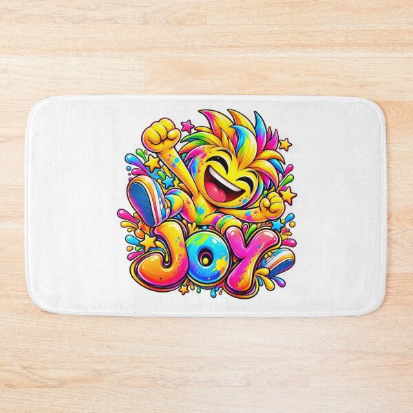 Item preview, JOY – Cheerful neon comic character full of joy and energy designed and sold by Gletschie.