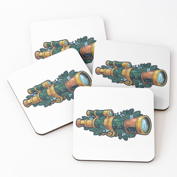 Item preview, Vintage Brass Telescope Celestial Stargazing Icon designed and sold by AmadeusModern.