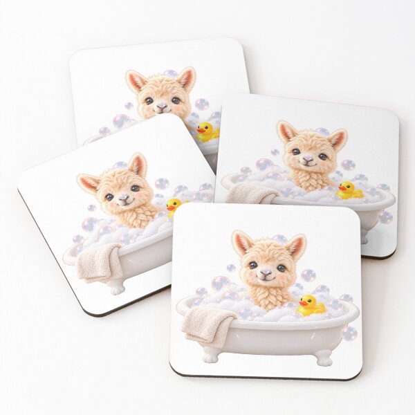 Item preview, Cozy Baby Llama Bubble Bath designed and sold by Sillytoe.