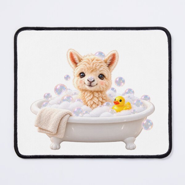 Item preview, Cozy Baby Llama Bubble Bath designed and sold by Sillytoe.